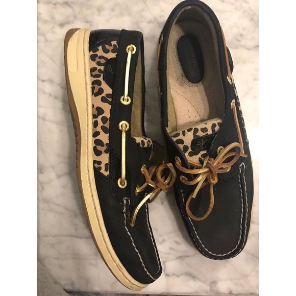 Sperry Shoes - ❣️ Black/cheetah Sperrys